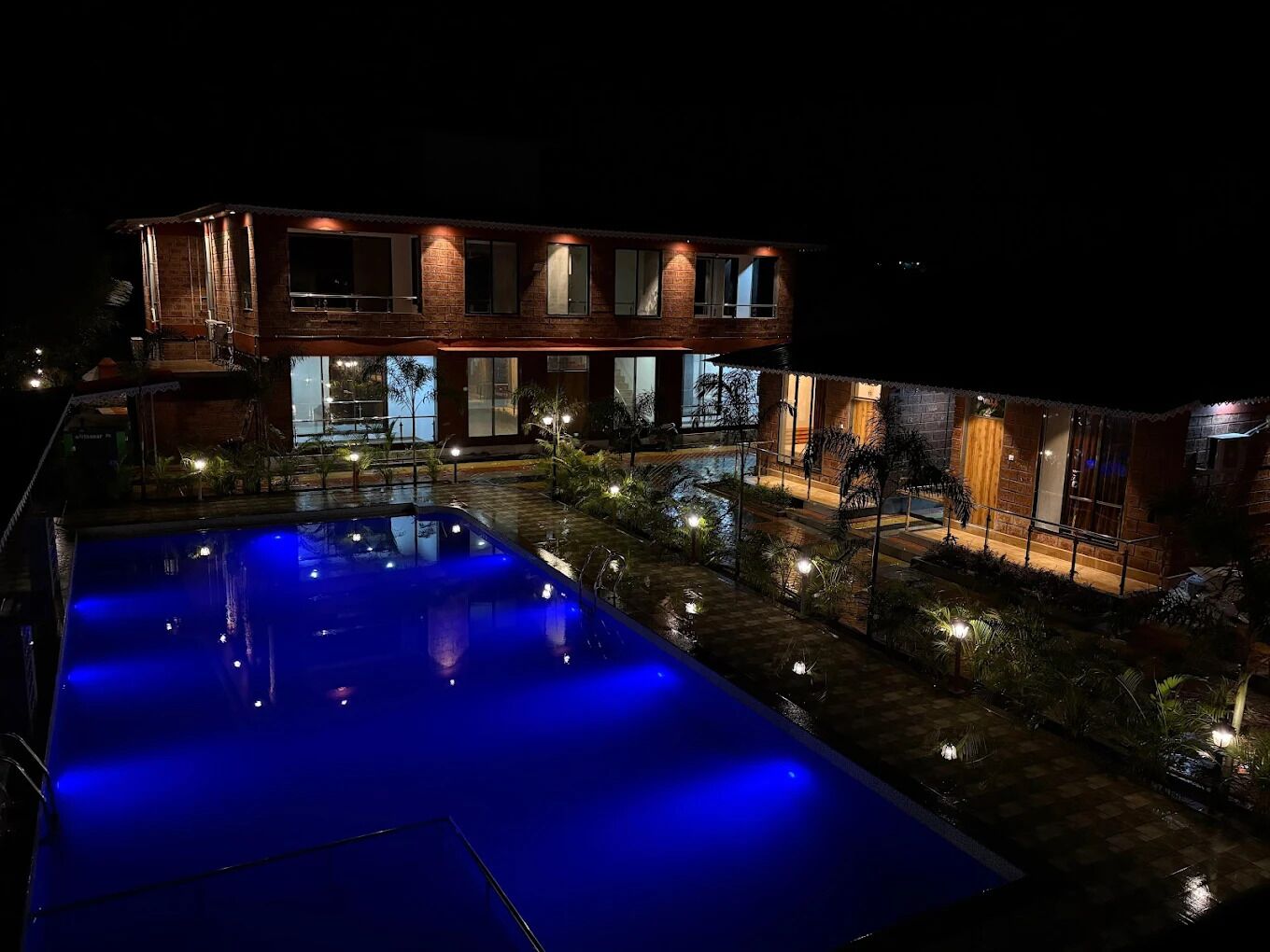 Front of property – evening/night