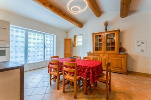 Dining - Holiday Cottage "Mas de la Ravine chez Juju" with Shared Pool, Wi-Fi & Air Conditioning (Laval-Saint-Roman)