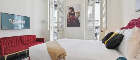 2 slaapkamers, een strijkplank/strijkijzer, wifi, beddengoed