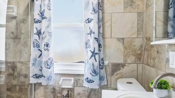 Hair dryer, towels