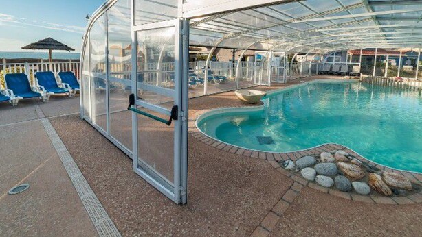 Pool - Spacious mobile home 6 people, terrace (Saint-Michel-Chef-Chef)