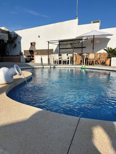 Villa Famara, Rural House in Malaga, Pool and Beach