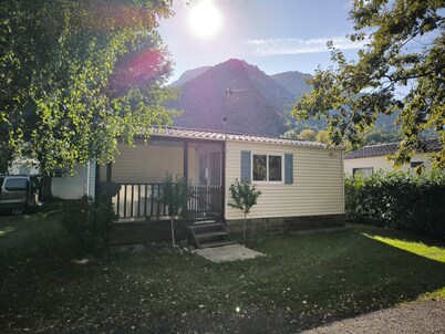 Mobile homes in the mountains