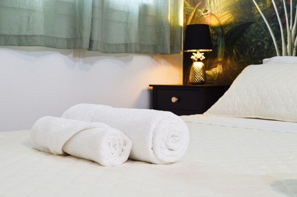 1 bedroom, in-room safe, iron/ironing board, travel cot