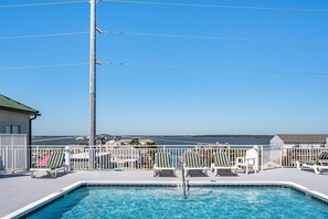 Pool - Aventurra 403 — Modern Beach Block Penthouse Oasis with Rooftop Pool, Bay Views & Walkable Fun — Sleeps 9 (Ocean City)