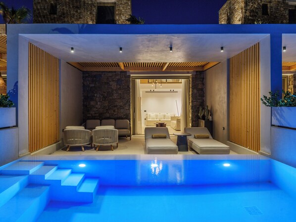 Luxury Duplex, Patio, Lake View | Pool | Seasonal outdoor pool - Panormos Bay Collection (Mykonos)