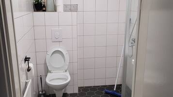 Douche, sèche-cheveux, serviettes fournies, papier toilette