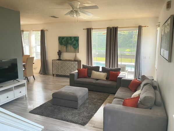 Smart TV, video games, table football, books