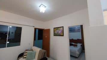 2 bedrooms, desk, iron/ironing board, travel crib