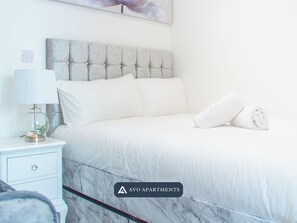 1 bedroom, iron/ironing board, travel crib, WiFi