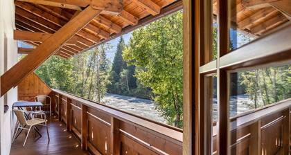 Appartement 'Top 2' avec vue sur la montagne, balcon et Wi-Fi