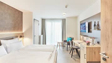 Double Room | In-room safe, blackout drapes, soundproofing, free WiFi