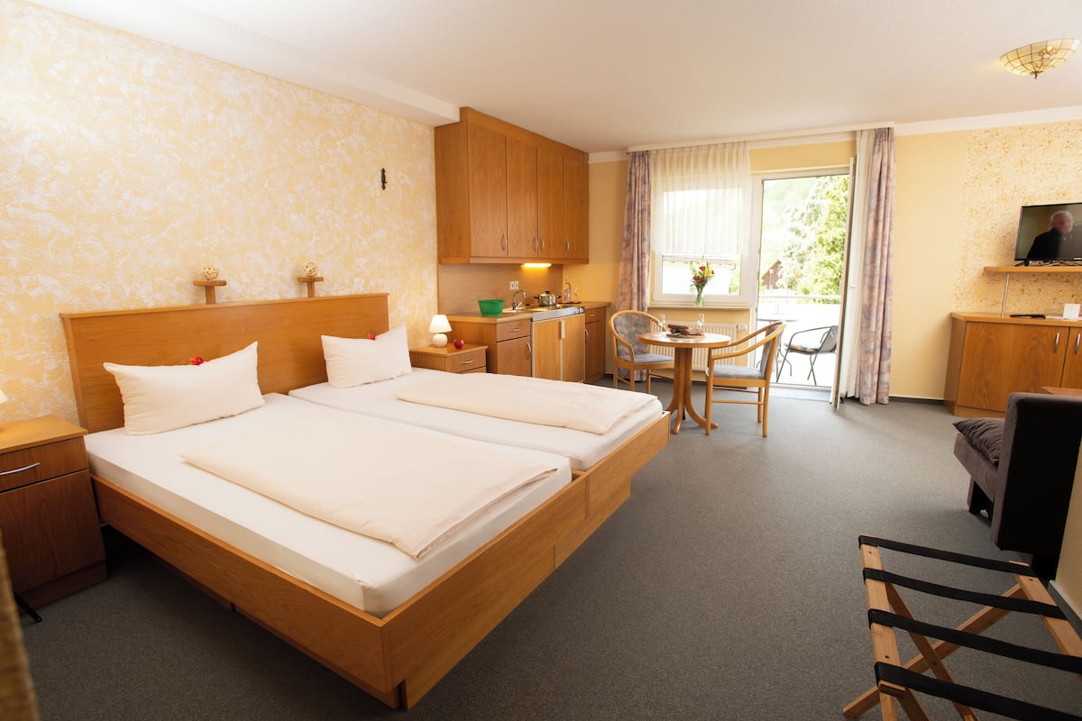 Blackout drapes, iron/ironing board, free WiFi