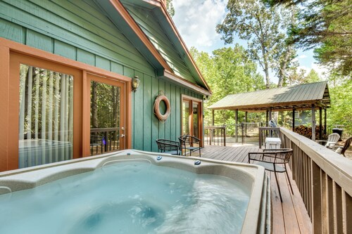 Dock & Hot Tub at Fair Play Hideaway!