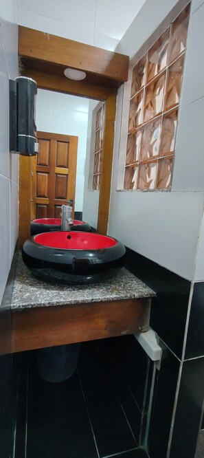 Towels, soap, toilet paper