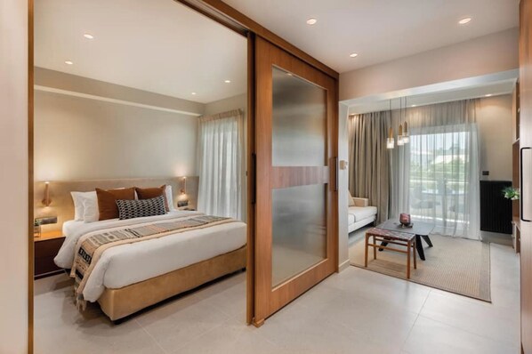 1 bedroom, iron/ironing board, free WiFi, bed sheets - Voula Urban Escape, Bill & John Villas (Vari - Voula - Vouliagmeni)