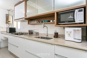 Private kitchen - Apto C/churraq a 400m da Praia nos Ingleses Mdr102 (Florianópolis)