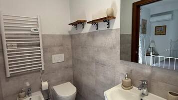 Chambre, 1 chambre, accessible aux personnes à mobilité réduite, terrasse | Salle de bain