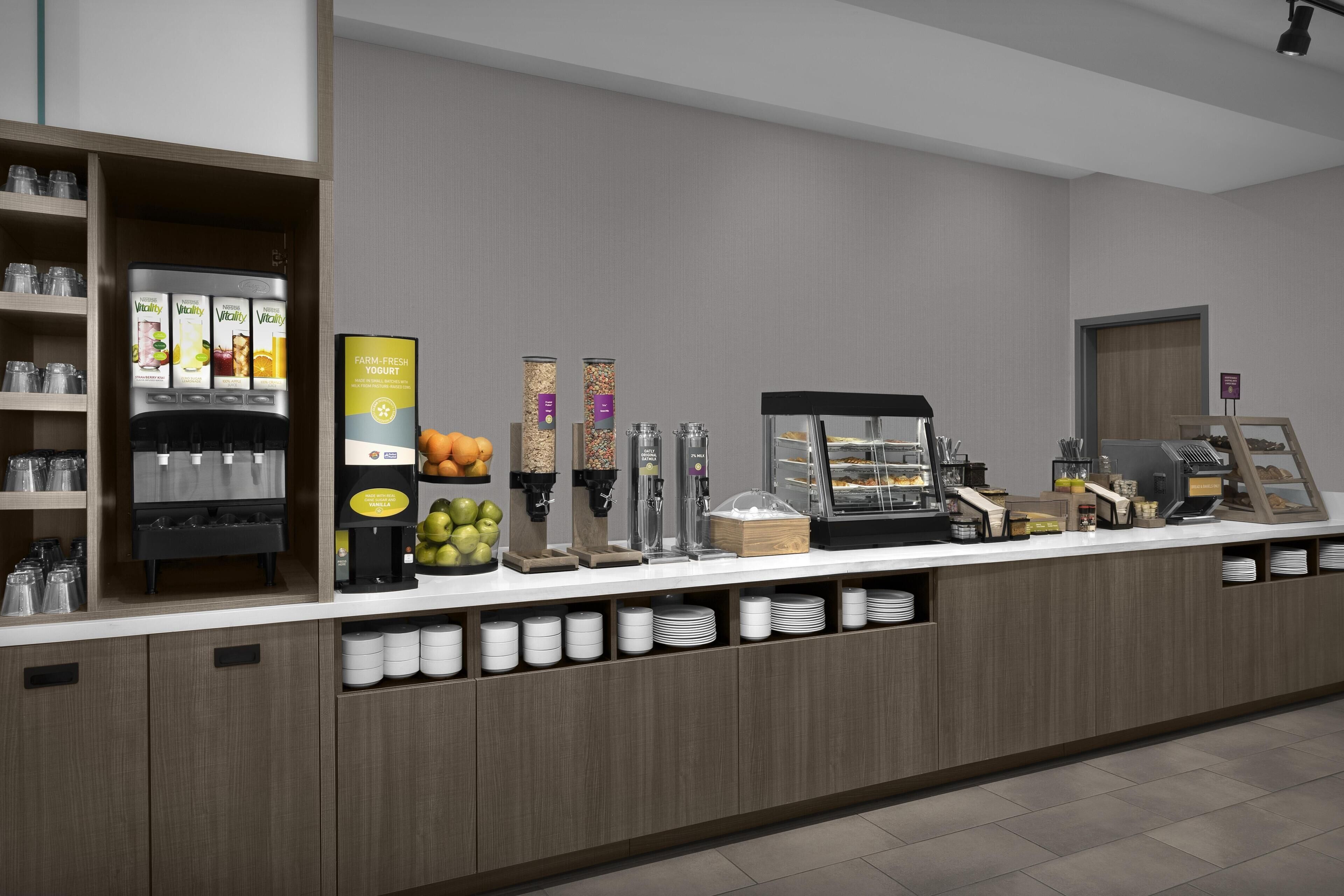 Free daily buffet breakfast