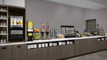 Free daily buffet breakfast