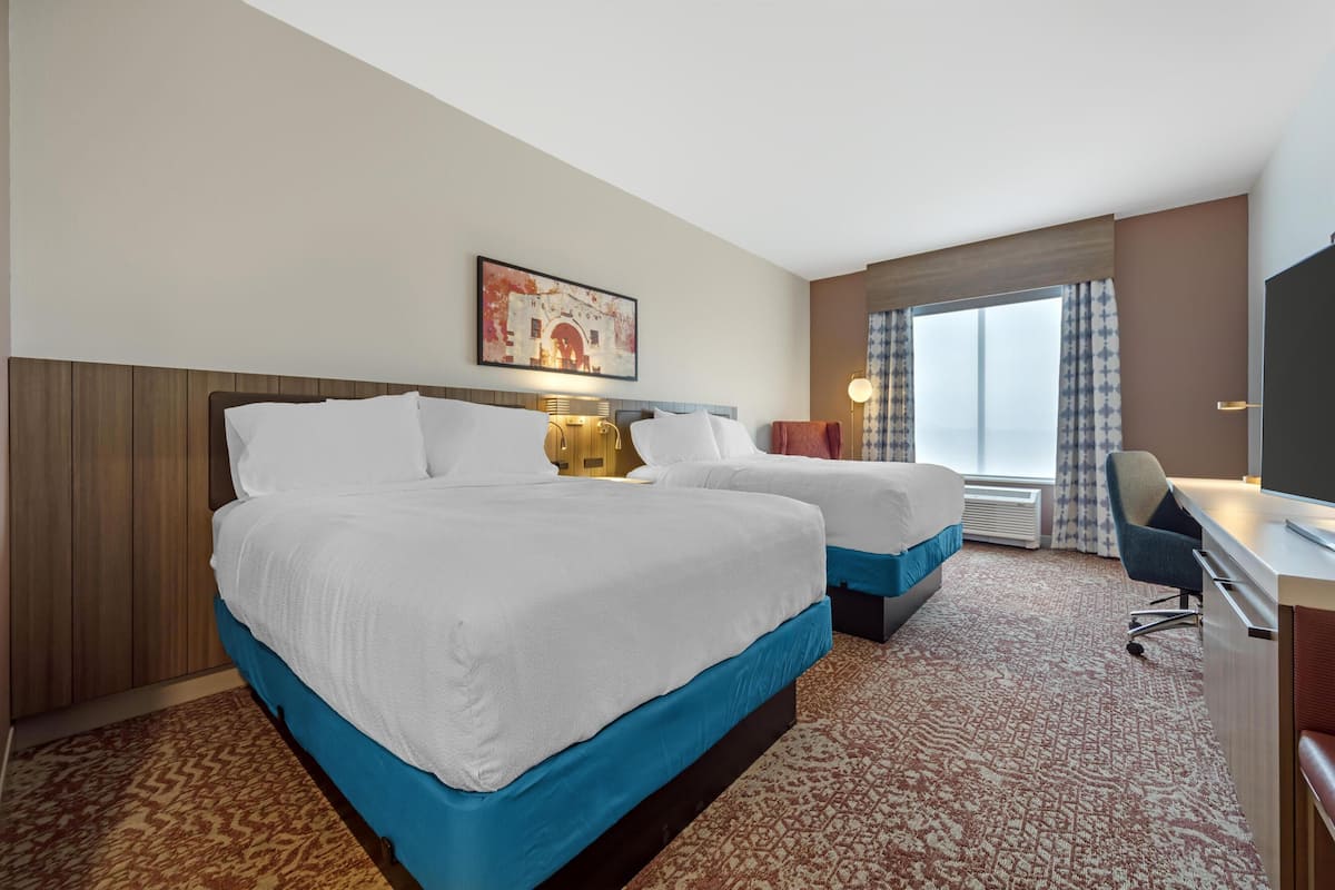 Zimmer, 2 Queen-Betten, barrierefrei (Hearing) | Bügeleisen/Bügelbrett