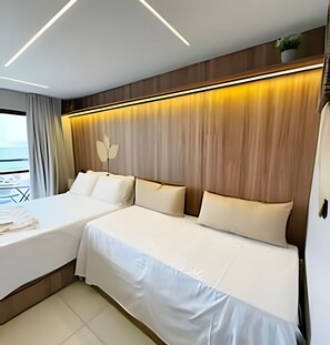 Premium bedding, individually decorated, individually furnished, desk