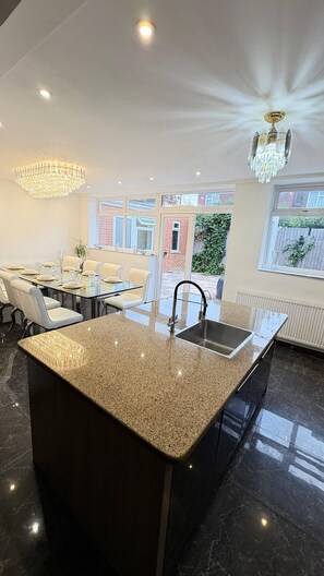 House, 5 Bedrooms, Smoking, Patio | Dining room - Luxurious West London Retreat With Hot Tubs & Easy Access to Central London (Greenford)