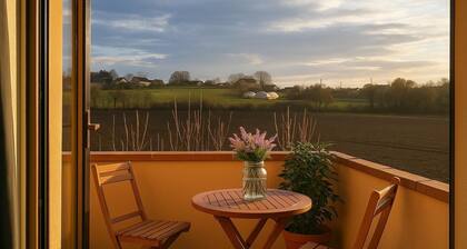 Apartment 'Blue' mit privater Terrasse, Gemeinschaftsgarten und WLAN