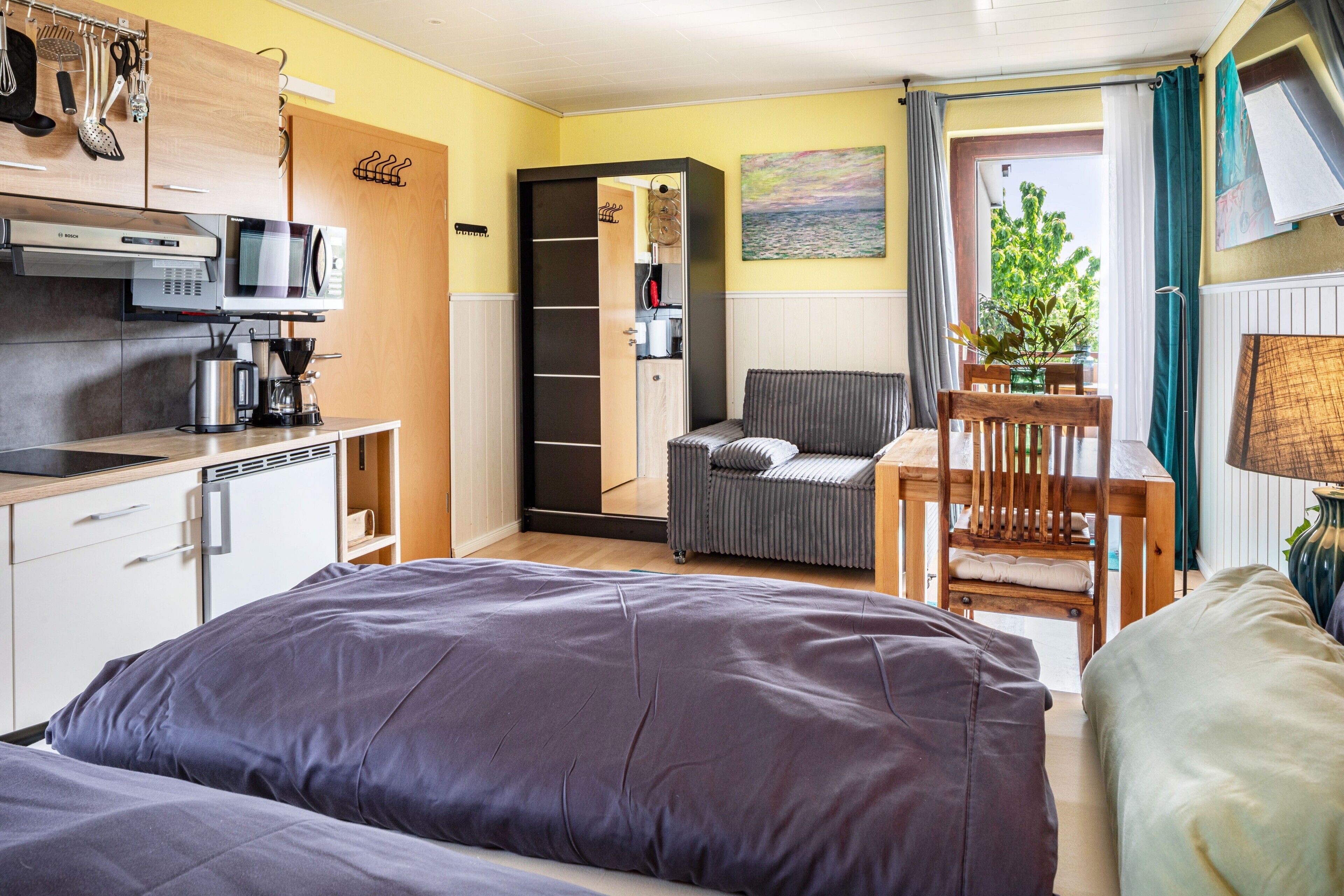 1 chambre, fer et planche à repasser, Wi-Fi, draps fournis