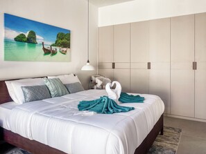 4 makuuhuonetta, silitysrauta/-lauta, internet, vuodevaatteet