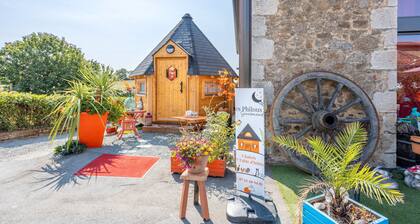 Les Philous Gourmands - Chambre d'hÎtes Chalet 'Chine' avec terrasse privée