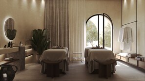 Hot tub, steam room, 1 treatment room