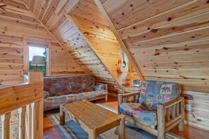 TV connectée, cheminée, livres