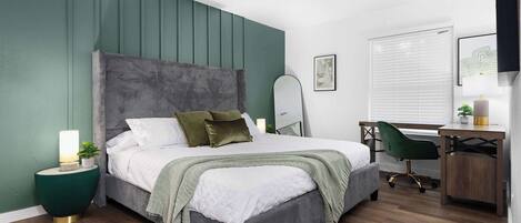 2 chambres, fer et planche à repasser, Wi-Fi, draps fournis