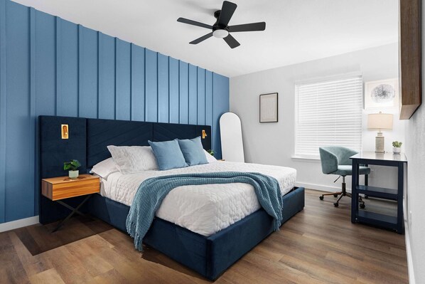 2 bedrooms, iron/ironing board, WiFi, bed sheets