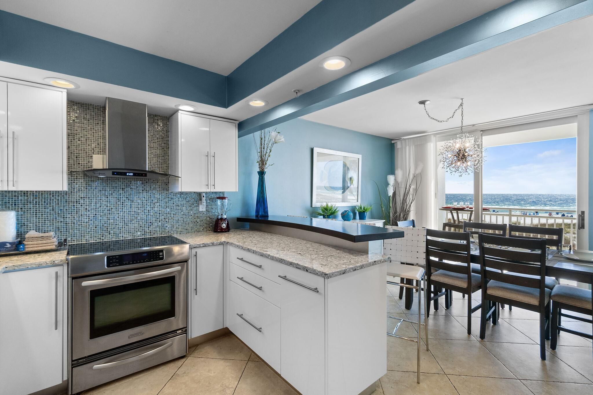 Condo, Multiple Beds (SeaSpray West 203-Gulf Front) | Private kitchen | Oven, toaster