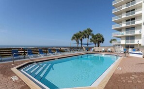 Condo, Multiple Beds (SeaSpray West 203-Gulf Front) | Pool | Outdoor pool