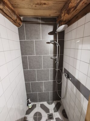 Douche, sèche-cheveux, papier toilette