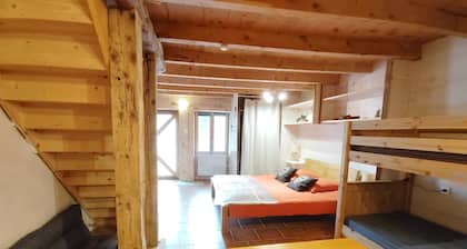 L'atelier : Gite 4 personnes dans notre ferme rénovée, 1 piÚce, bain Nordique