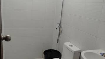 Shower, towels, soap
