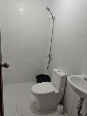 Shower, towels, soap