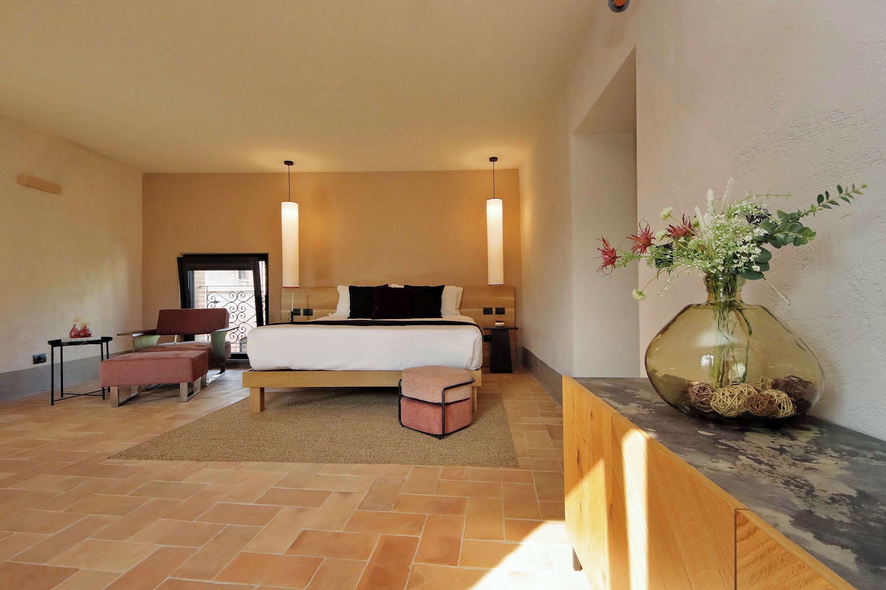 Down comforters, pillowtop beds, individually decorated