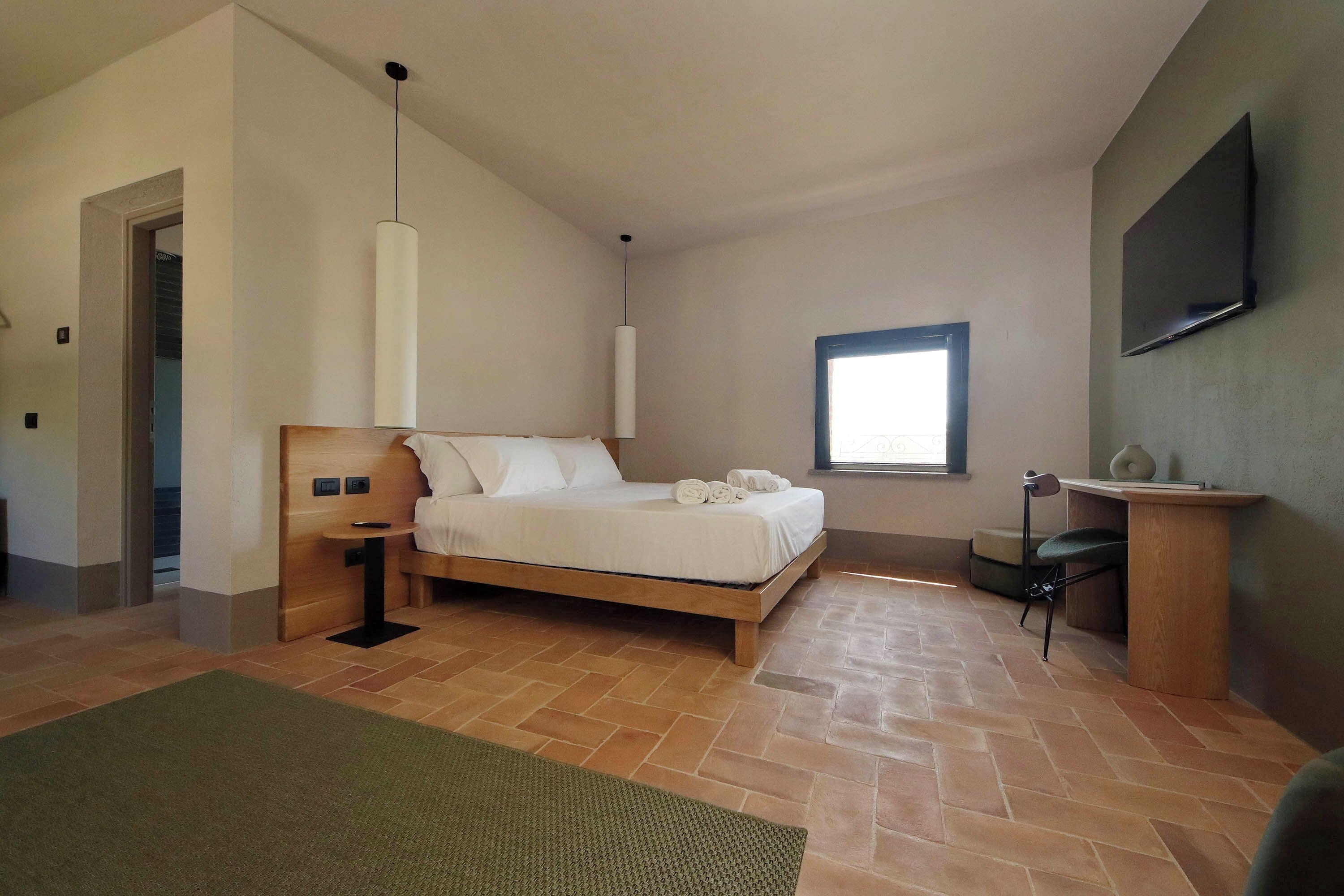 Down comforters, pillowtop beds, individually decorated