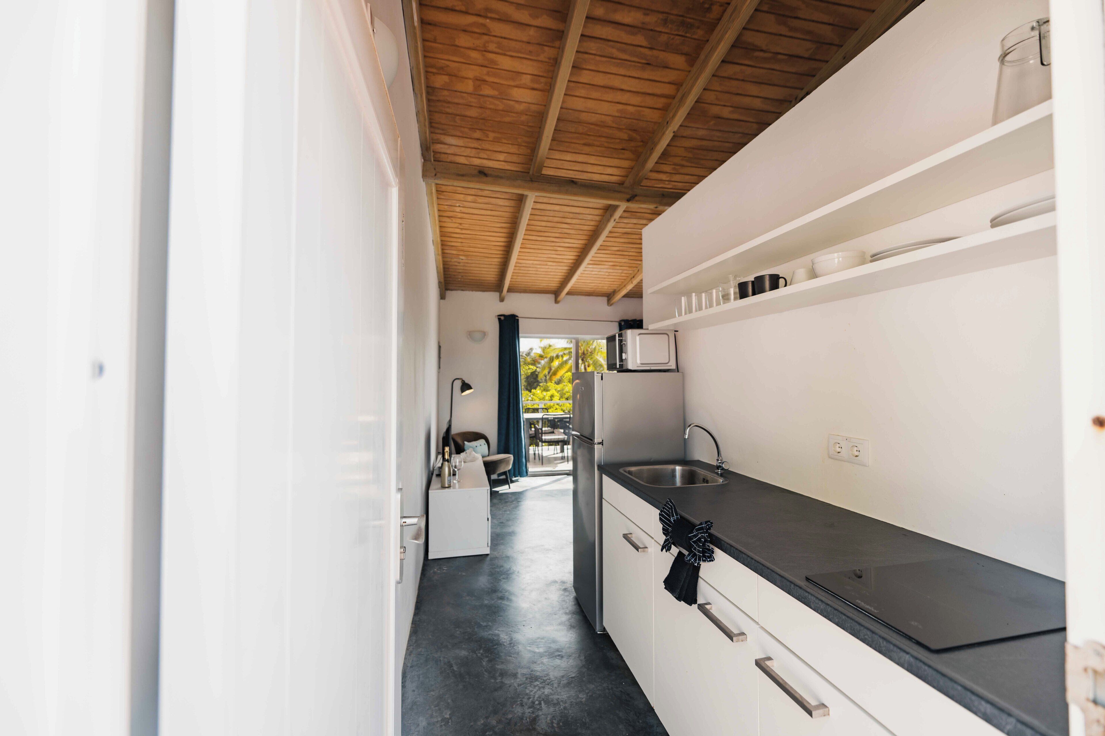 Studio Suite, 1 King Bed | Private kitchen