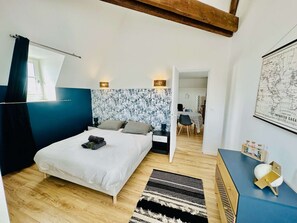 1 chambre, fer et planche à repasser, Wi-Fi, draps fournis