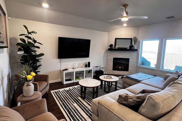 Stylish + Comfortable Living Room