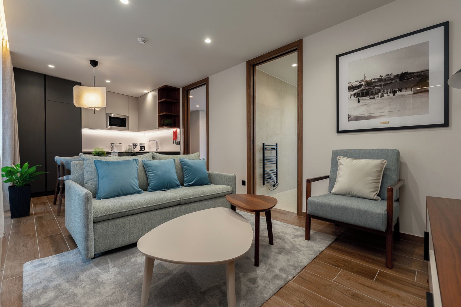 Superior Apartment | Living area | 80-cm LED TV with cable channels