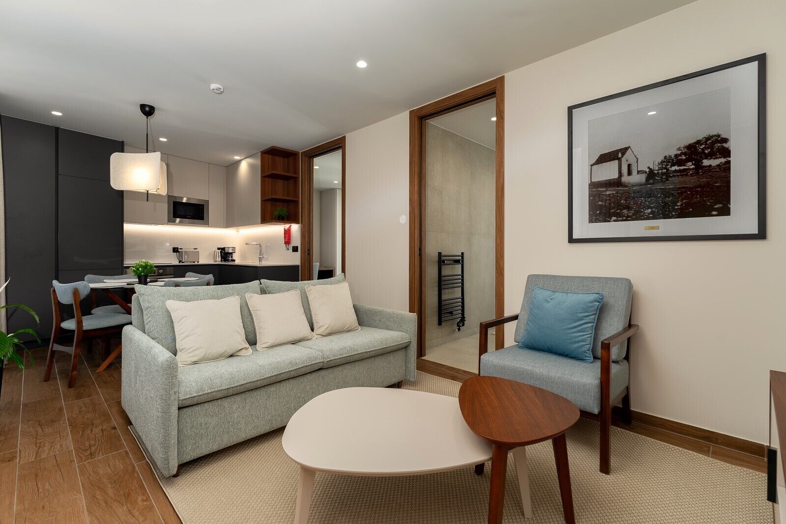 Superior Apartment | Living area | 80-cm LED TV with cable channels