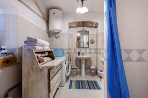 Shower, hair dryer, towels - Apartment 'La Casina' with Private Terrace and Wi-Fi (Camaiore)