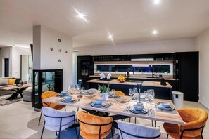 Dining - Perfect villa Stressless with beautiful pool in charming Smoković (Smoković)